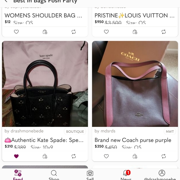 🛍 "HP Best in Bags" 🔥👛 Authentic Kate Spade: Special Edition Small Tote - Picture 4 of 6